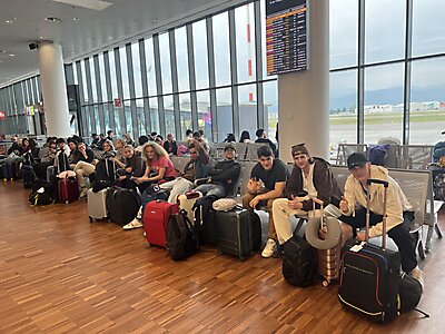 1. Im Flughafen in Bergamo