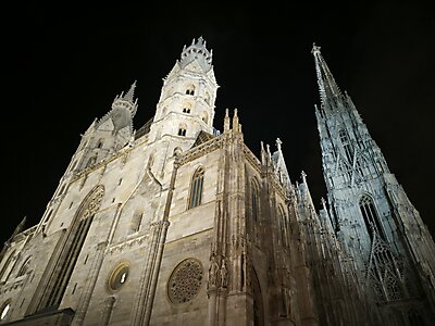 Stephansdom by night