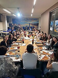 Abschlusspizzaessen im ITE Tosi 2025